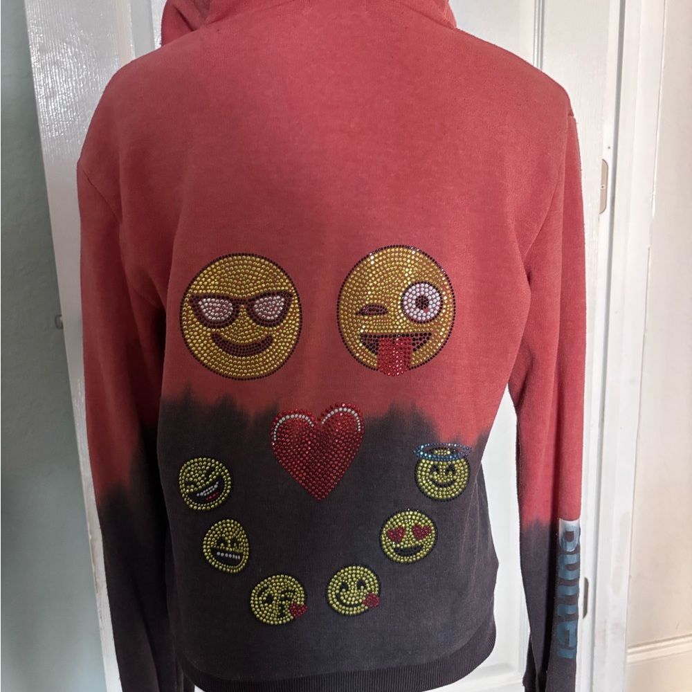 BUTTER Kids Emoji Graphic Hoodie SZ XL